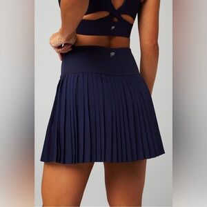 Fabletics navy hot shot pleated skirt tennis skirt skort